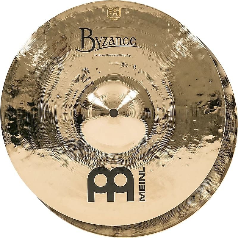 Meinl Brilliant B14HHH-B Hihat pesado martillado de 14", par